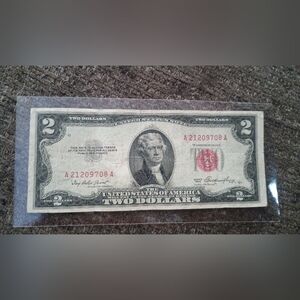Vintage Two Dollar Bill